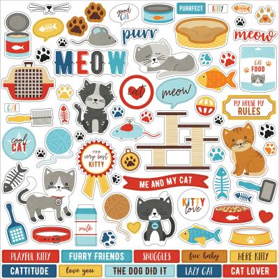 Echo Park I Love My Cat Stickerbogen - Element Sticker
